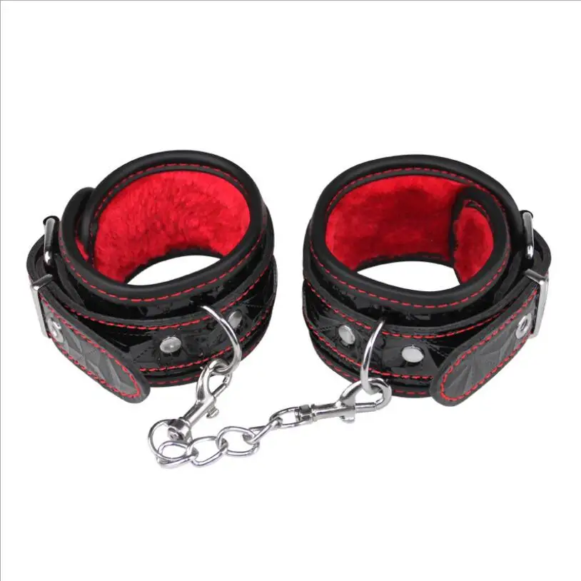 Erotic Sex Toy For Adult Level A PU Leather BDSM Sex Bondage Set Handcuffs Mask Gag Slave Collar Sex Toys for Couples S0136 view 3