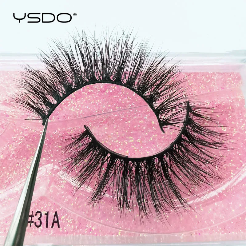 YSDO 1 Paar Kreuzförmige Nerz-Wimpern Weiche Echte 3D-Wimpern Maquiagem Künstliche Wimpern Dramatische Voluminöse Wimpern Make-up Cilios Faux Cils – Detail 8