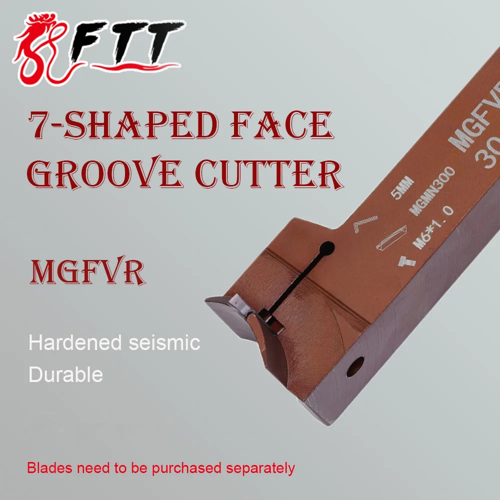 

MGFVR 7-Shaped Face Groove Cutter Double Head Processing Range 24-400 Lathe Tools Holder Machine For MGMN300 Carbide Insert