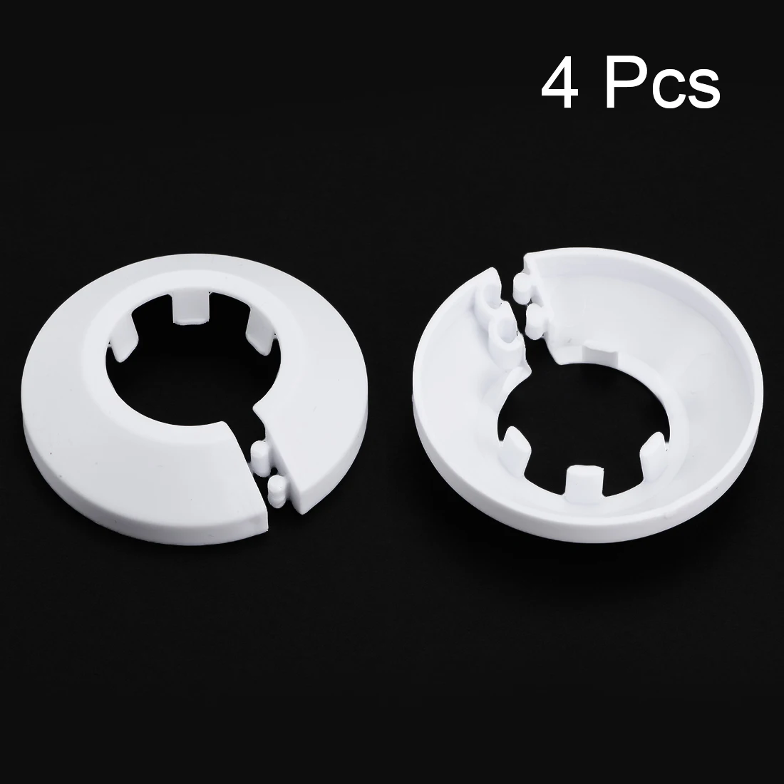Uxcell 4 Pcs Pijp 25Mm Pp Radiator Rozet Waterleiding Cover Decoratie Wit