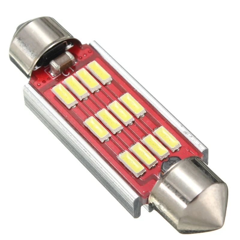 2 stücke/4 stücke/10 stücke Led Dome licht 36mm 39mm 42mm 4014 SMD 12LED canbus Innen Girlande Lampe Birne Lesen Licht Dropship