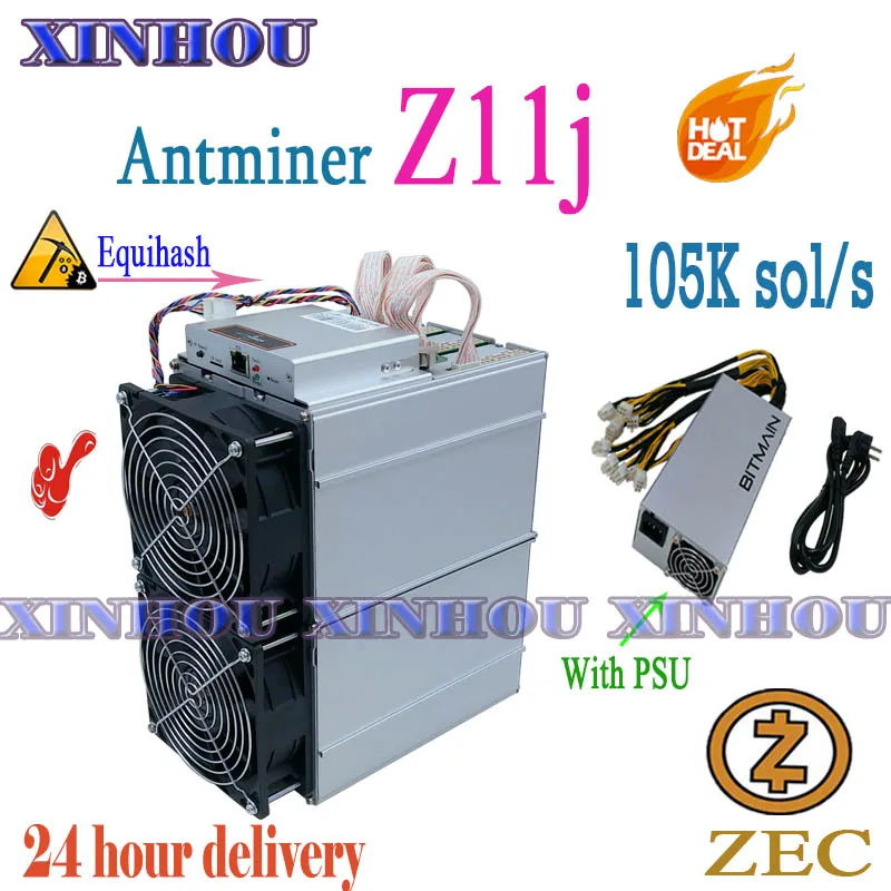 

old Asic Equihash Miner Antminer Z11j 105k ZCASH ZEC ZEN miner better than Z9 Z9mini Z15 Z11 M21 M20S M21S Innosilicon A9 E9i