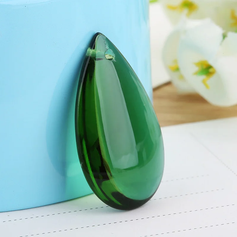 1 stücke Big Teardrop 38mm 50mm Kristall Glas Lose Anhänger Perlen für Schmuck Machen DIY Vorhang