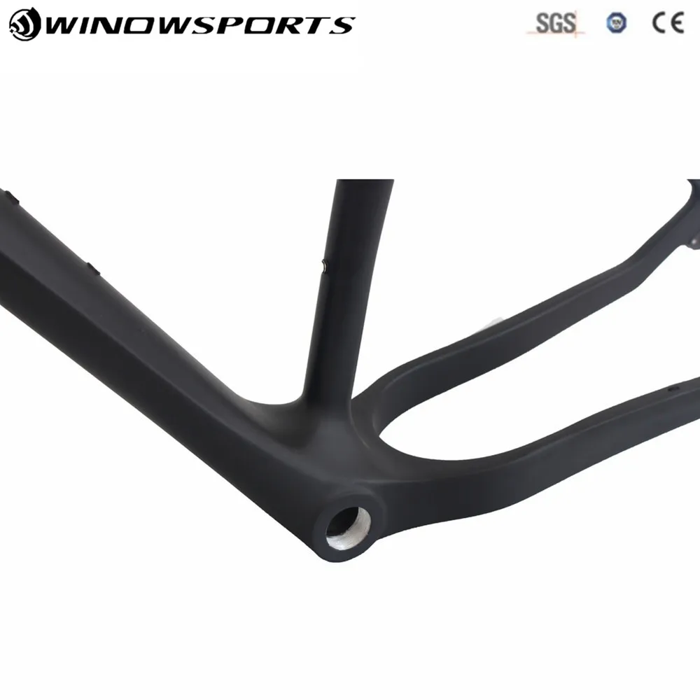 winowsports 26ER 16/18/20inch carbon fat bike frame Headtube 1-1/8\