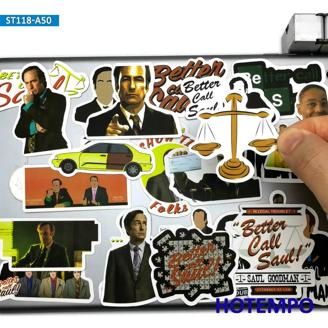 50 Stück, Rufe besser Saul an, TV-Serien-Sticker, Breaking Bad, für Handy, Laptop, Koffer, Skateboard, Auto, Fahrrad, Motorrad, Sammelalbum, Helm,