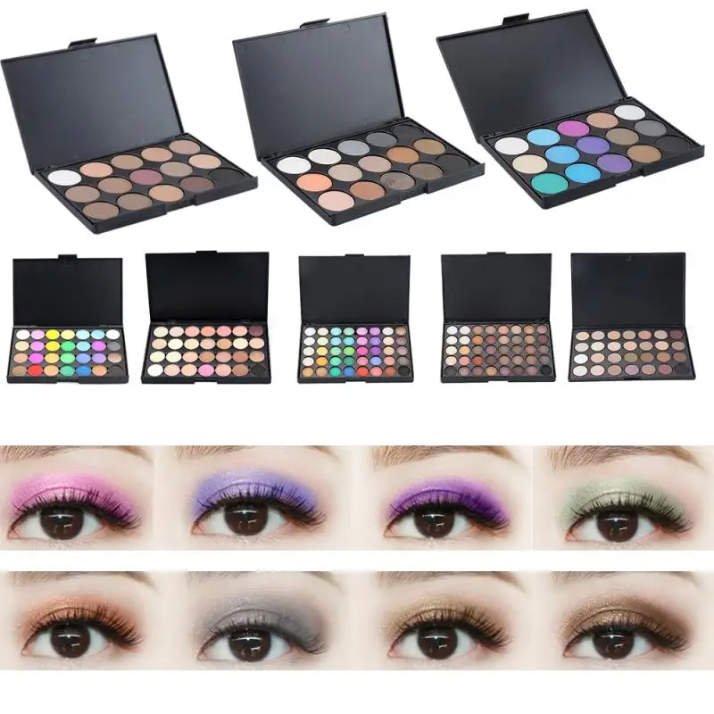 Paleta de sombras de ojos, paleta de maquillaje metálico, pigmento brillante mate, resistente al agua y al sudor