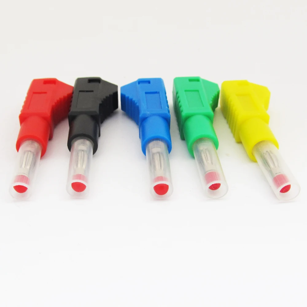 1 set 5 Colors High Quality Stackable Full Insulated Audio Power 4mm Banana Plug