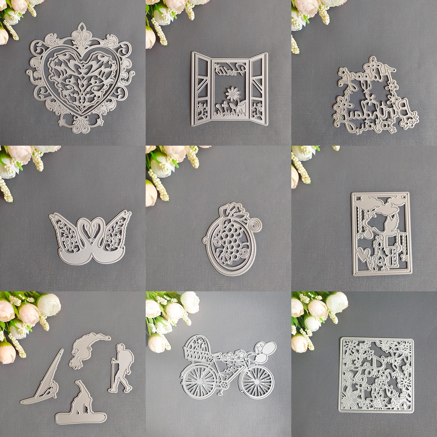 Series 6 Carbon Steel Metal Cutting Dies For DIY Scrapbooking Dies Decoretive Craft Stamps die Cut Embossing Card Make Stencil