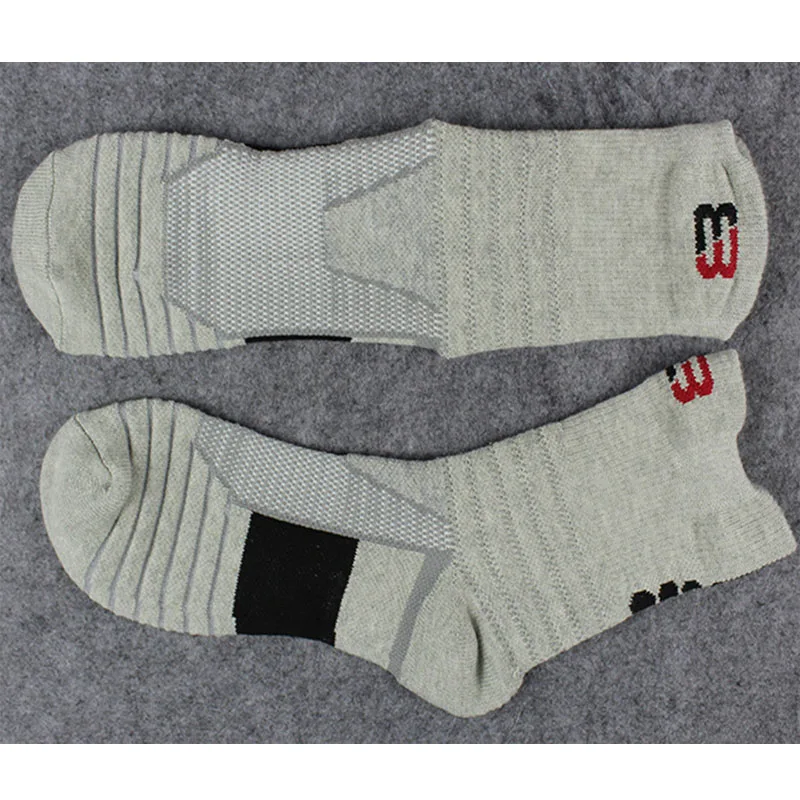 Basketball Socks Men Women Thick Cotton Sport Sock Mid-Tube Breathable Deodorant Running Cycling Soccer Football Sock EU45 46 47