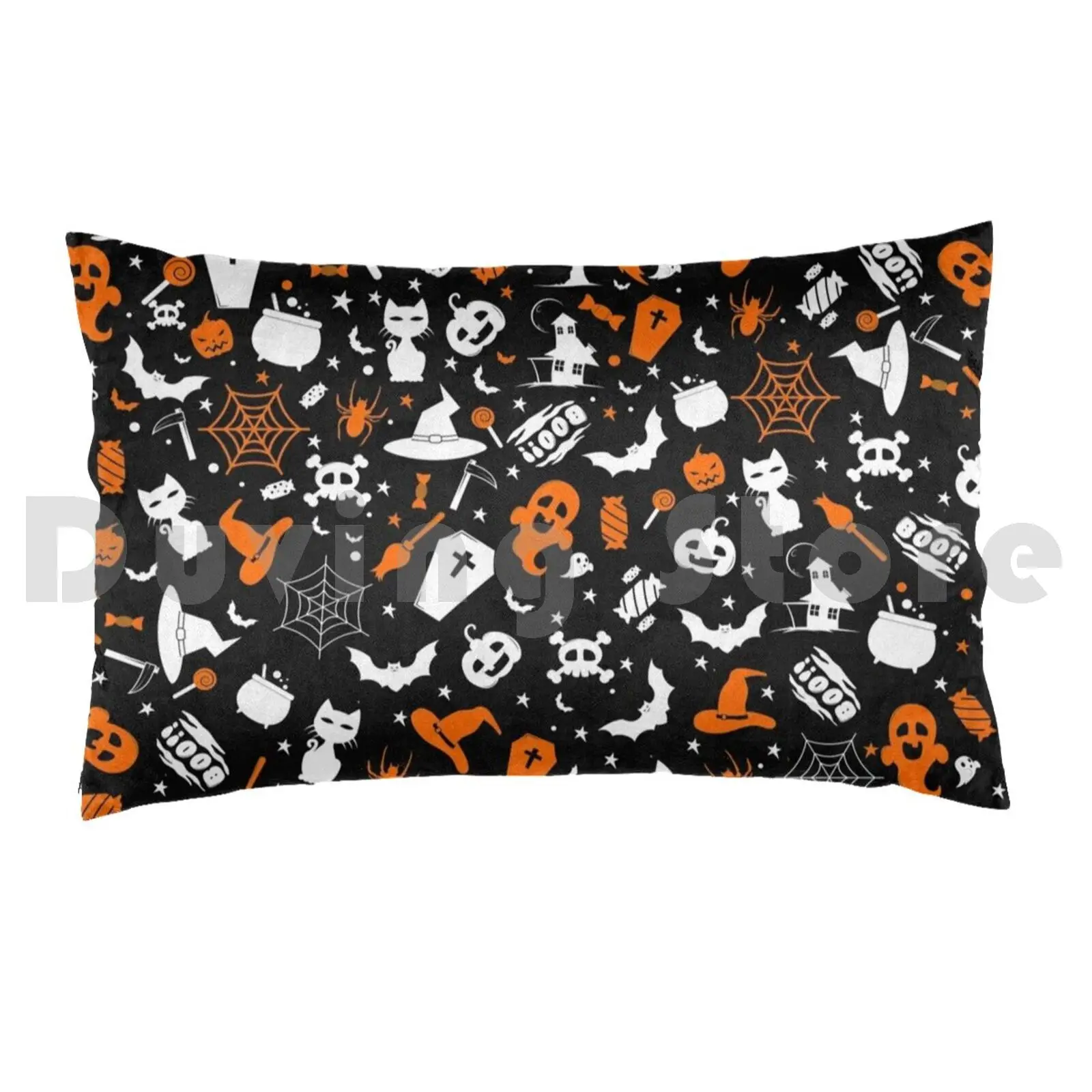 Halloween Inspired Pillow Case DIY 50*70 Halloween Halloween Scary Spoopy Pumpkin Funny Halloween Spoopy