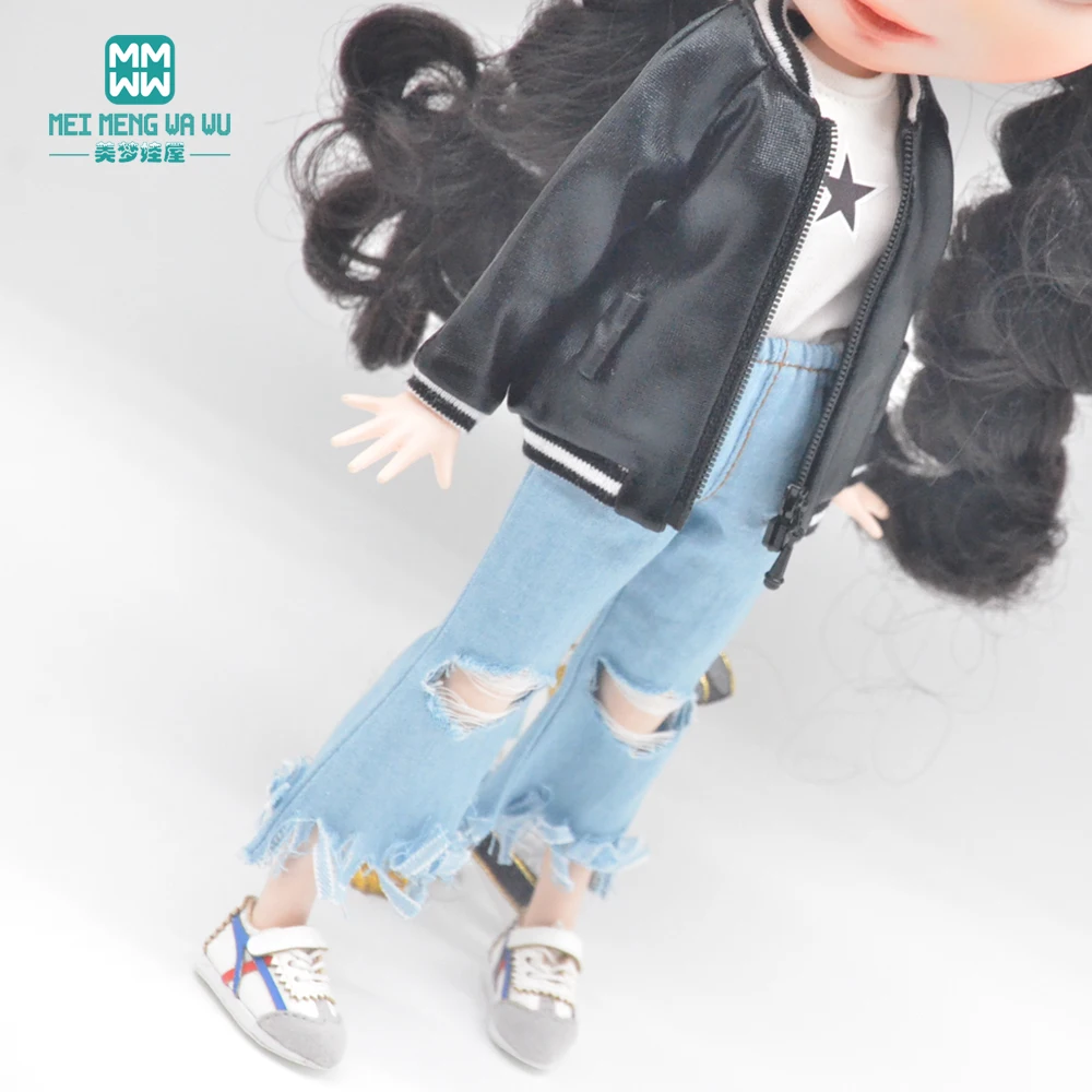 

1pcs Blyth Doll Clothes Fashion jacket pink, gold, black, blue for Blyth Azone OB23 OB24 doll accessories