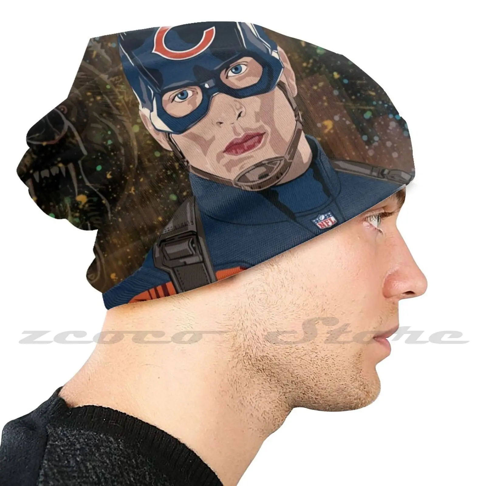 Cap. Of Chicago Washable Trending Customized Pm2.5 Filter Mask Chicago Chitown Bearsfan