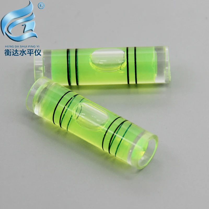 100pcs 9.5*34mm Spirit level Bubble Plastic Mini Level level measurement instrument Round level bubble