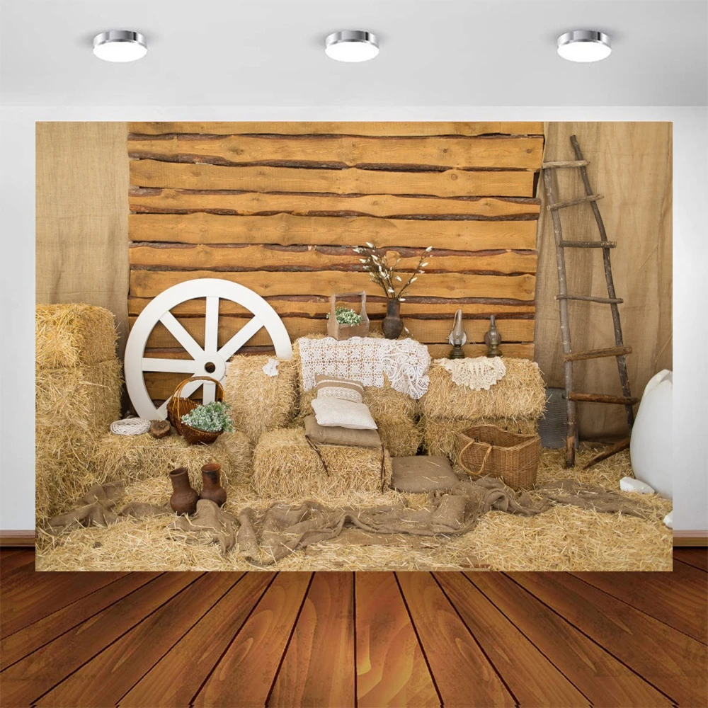 Yeele-가을 배경 농장 헛간 창고 수확 시골 건초 신생아 사진 배경, 사진 스튜디오에 대한 사용자 정의