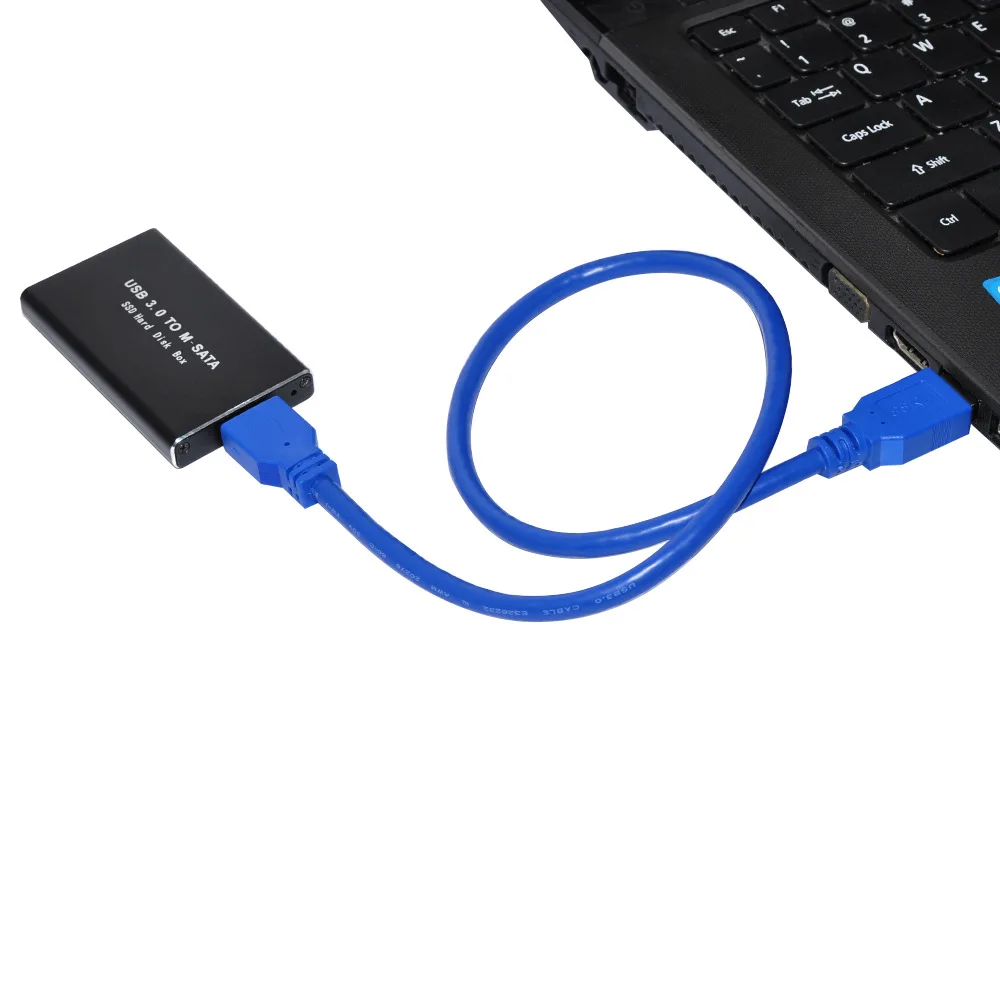 Мини-чехол для жесткого диска SSD, USB 3,0-адаптер mSATA, корпус для внешнего жесткого диска из алюминиевого сплава, корпус для внешнего жесткого диска mSATA-USB 3,0