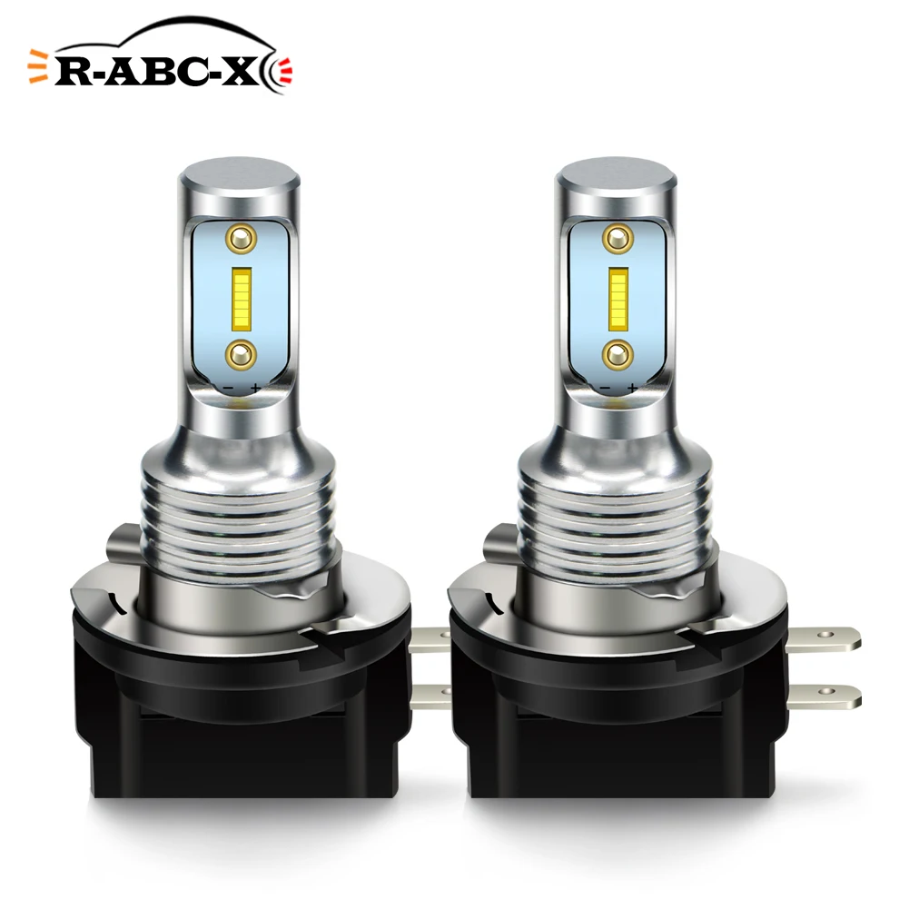 RUIANDSION 2Pcs H11B H8B CSP 1600Lm Car Fog Light Motor Vehicle DRL LED Bulb 10V-30V 12V 24V For KIA Ford Hyundai Elantra 6000K