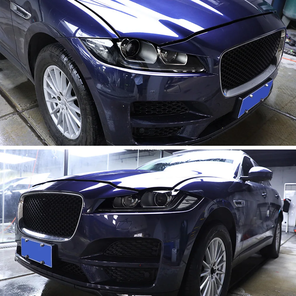 For Jaguar F-Pace X761 XE X760 XF X260 E-PACE XJ X351 F-Type X152 Car Accessories Headlights HD TPU Smoked Black Protector Film