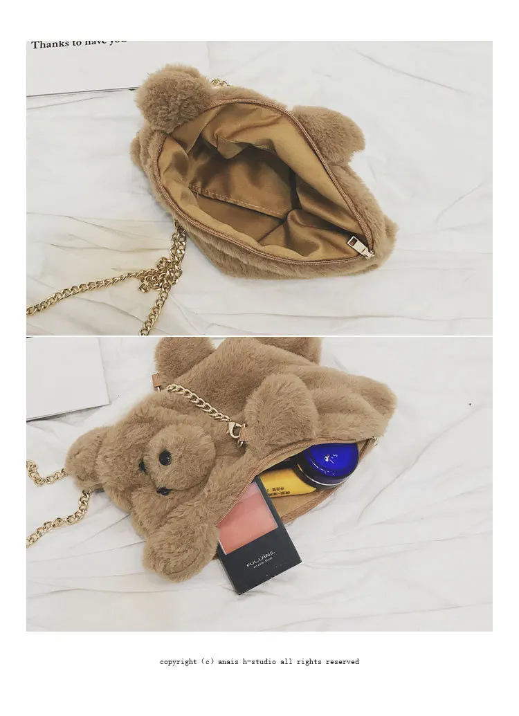 Nette Plüsch Teddybär Schulter Taschen Kawaii Tasche Ausgestopften Bären Spielzeug Kinder Crossbody-tasche Geschenk Kid für Kleine Mädchen Bolso mujer