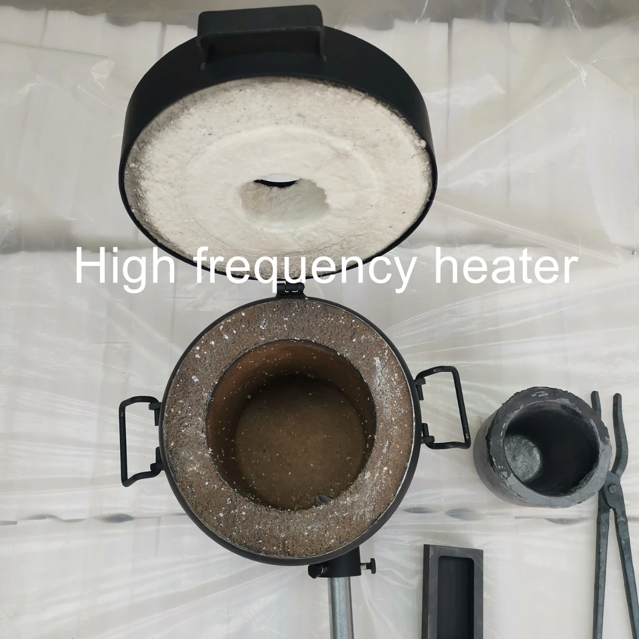 6กก.ทองเงินทองแดงทองเหลืองอลูมิเนียมเบ้าหลอมเตาไฟฉาย Melting Casting Foundry Clay Graphite Refining