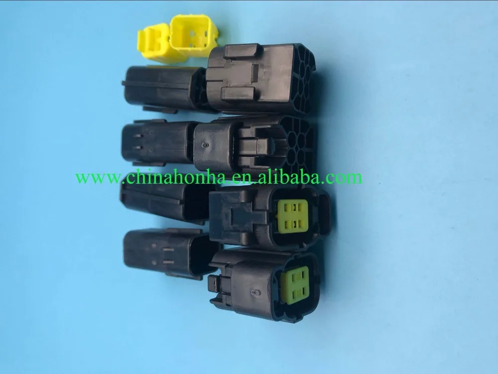 

10 pcs 4 Pin Female&male 174257-2 174259-2Sealed Sensor Connector (SSC) Waterproof Electrical Wire Cable Connector Plug