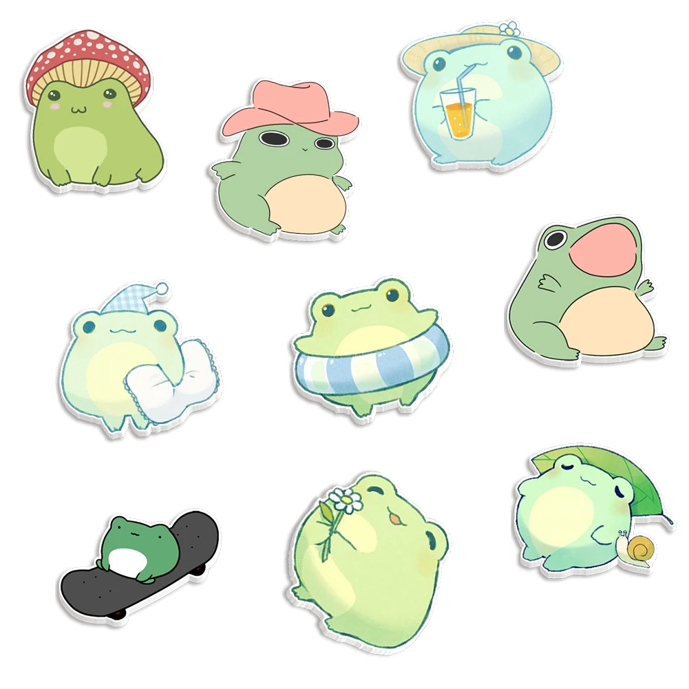 Cute Frog Planar Resins DIY Crafts Home Decoration Accessories 30 Pieces/lot