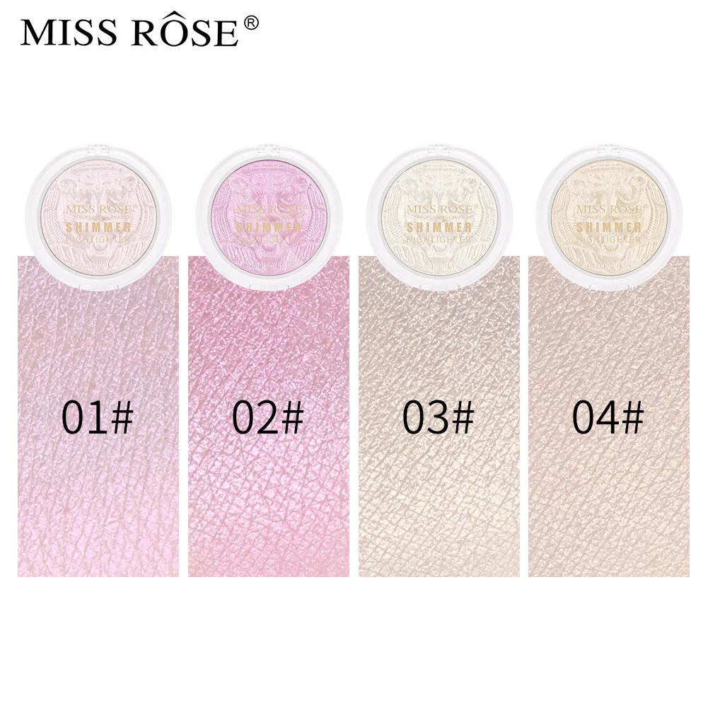 Miss Rose Leeuw Diamant Hoogglans Gezicht Neus Shadow Lichaam Drie-Dimensionale Verhelderende, hot Selling Make-Up Hoogglans Poeder