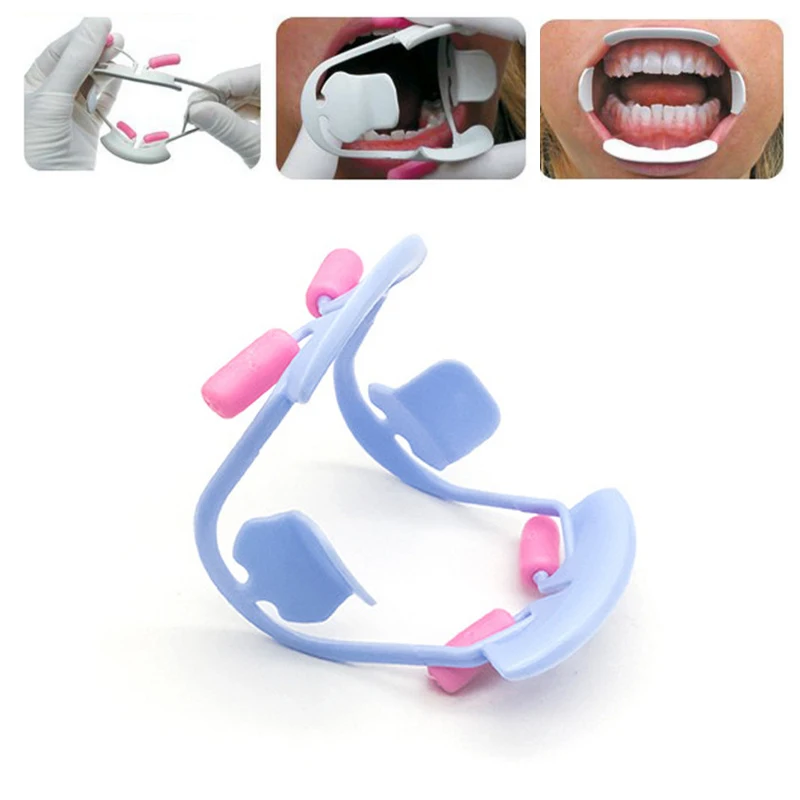 2pcs Dental Mouth Opener 3D Oral Cheeck Lip Retractor Prop Orthodontic Professional Dentist Tools Dental Lab Equipment