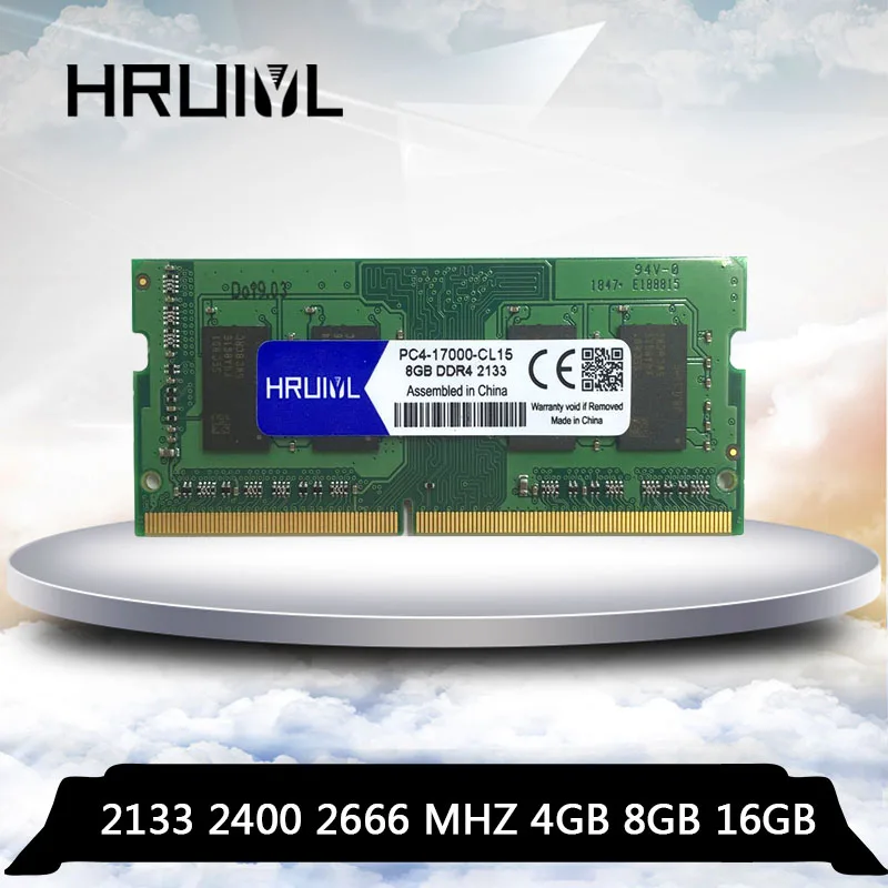 

HRUIYL ноутбук DDR4 4 ГБ 8 ГБ 16 ГБ 4G 8G 16G ОЗУ память DDR 4 Φ 2133 2400 2666 МГц память 260-pin SODIMM