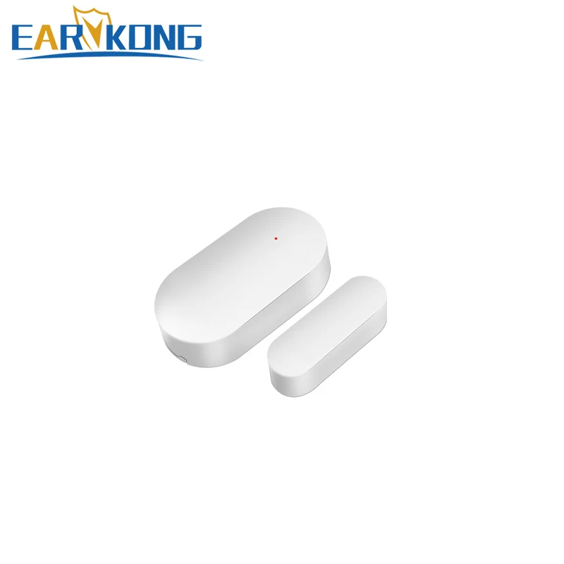 Original EARYKONG 433MHz Detector de Sensor magnético inalámbrico para puerta y ventana para sistema de alarma inalámbrico para el hogar consumo de