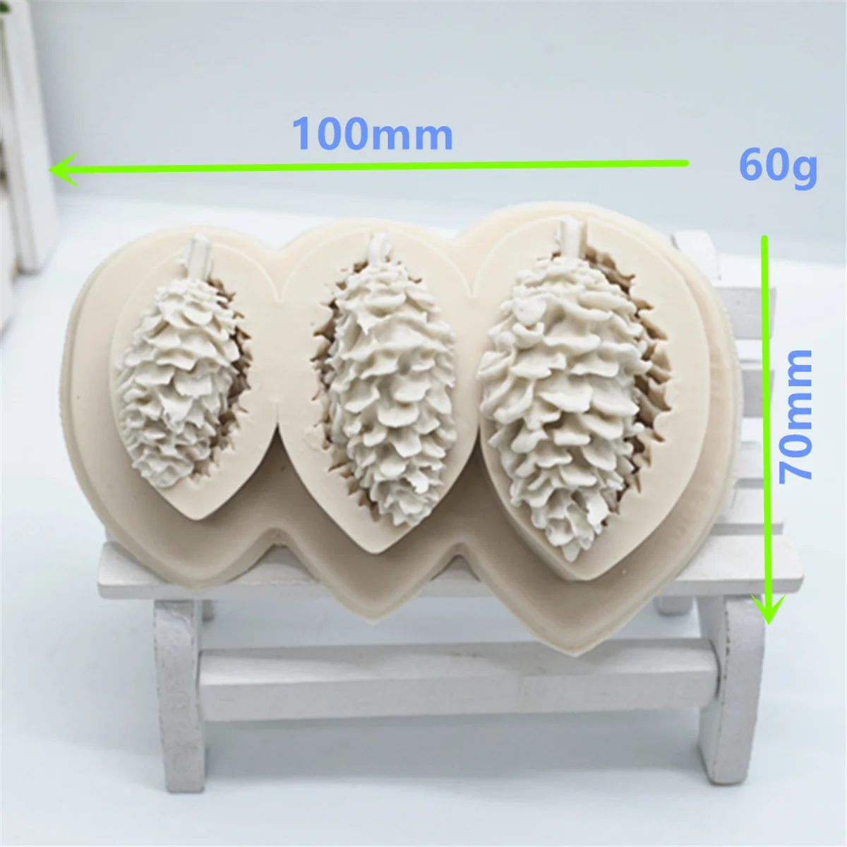 Luyou 3D Pine Cones Cake Decoration Tools Silicone Resin Molds Fondant Moulds Pastry Kitchen Baking  Accessories