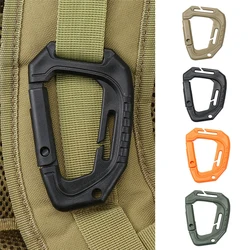 1 pz Big d-type plastica acciaio tattico Molle gancio rapido appeso fibbia Clip zaino da campeggio esterno borsa accessori strumento EDC