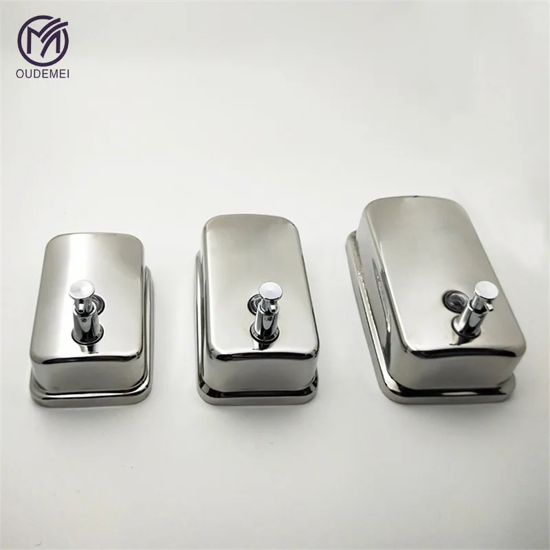 M OUDEMEI SUS304 Stainless Steel Metal Chrome Polish Brushed Nickel Bath Accessories Bathroom Soap Dispenser Hand Wash Dispenser