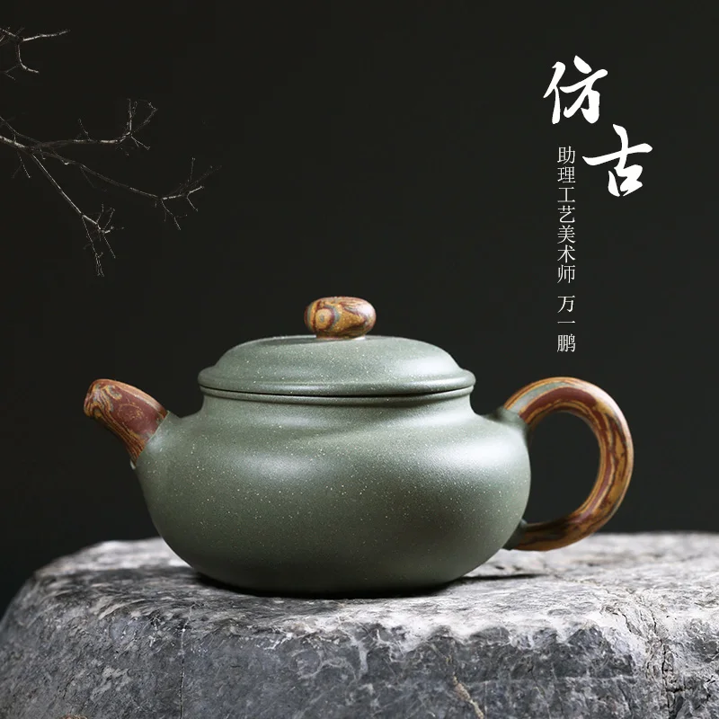 ★ceramic tea-pot countries assistantengineer pure manual warping clay in the antique teapot undressed ore pea green sand