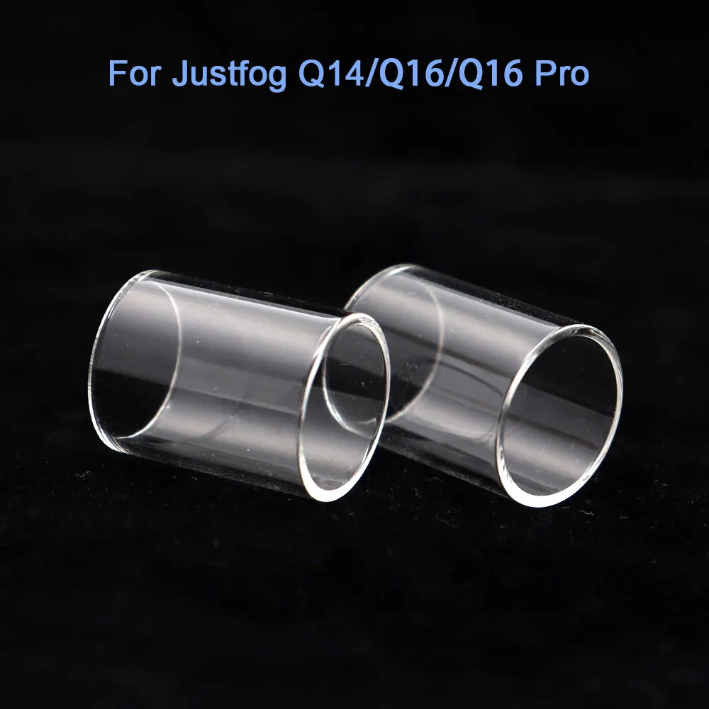 2PCS di Ricambio Tubo di Vetro Dritto per justfog q16 Starter Kit/q14/q16 pro 1.9ml