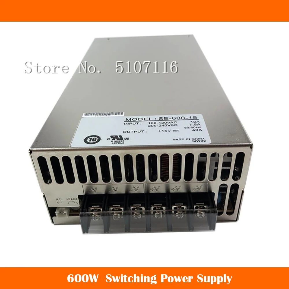 

Original For SE-600-15 15V 40A 600W Switching Power Supply Will Fully Test Before Shipping