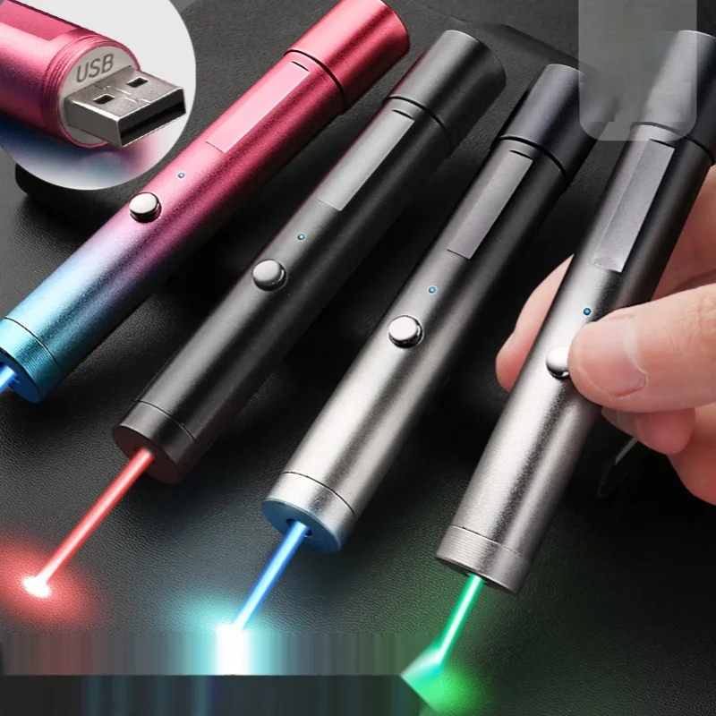 

GY Laser Pen Sand Tray Shooting Pen USB Rechargeable Infrared Remote Shooting Funny Cat Laser Strong Light Indicator Pen