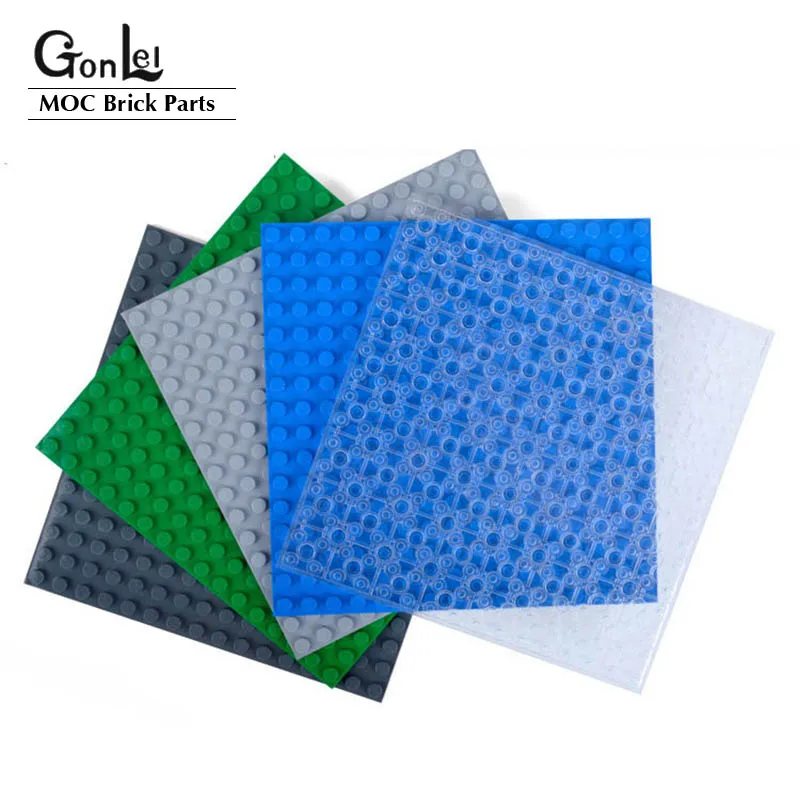 NEW Building Blocks 32x32 Dots Double-sided Baseplates Bricks DIY Colorful Pillars 16x32 Base Plate Compatible with Small Partic