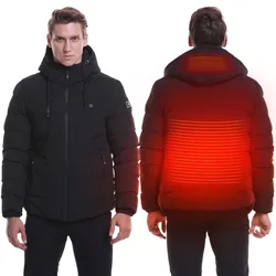 Youpin USB Charging Heated Cotton Jacket Electric Ski Suit Smart Heating Jacket Far infrared carbon fiber Heated sheet