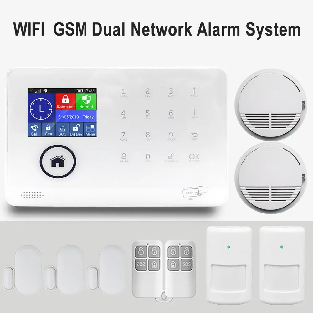 Best price WIFI+GSM /WIFI+WCDMA smart control 850/900/1800/2100MHZ Android and IOS APP alarm system