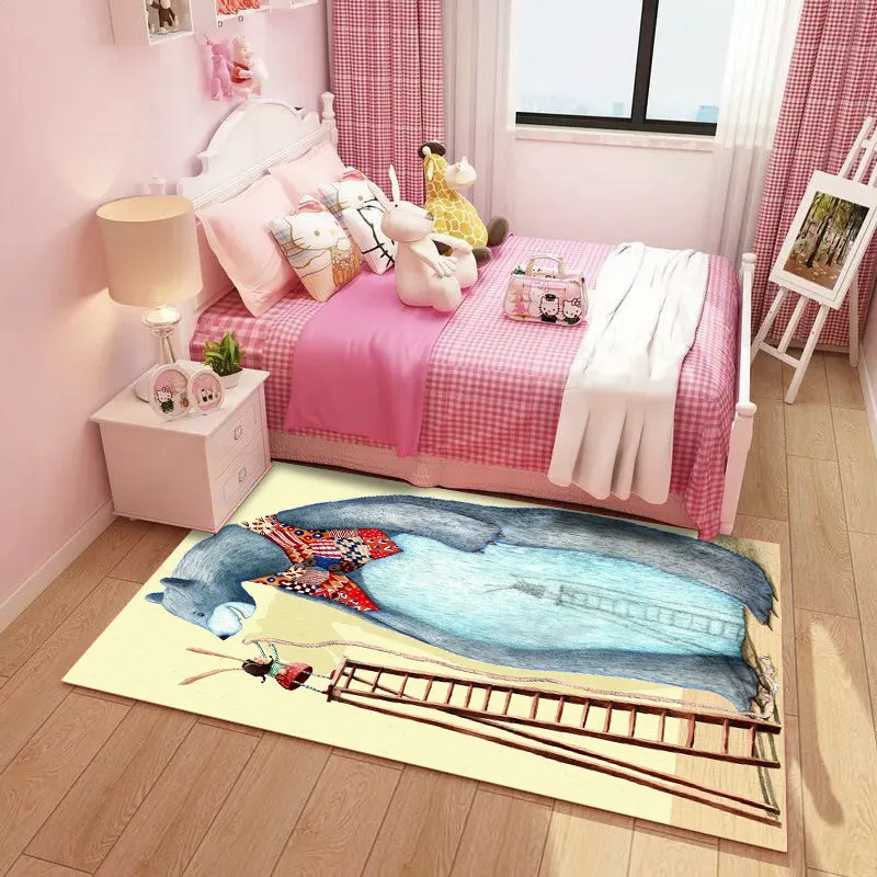 Cute Print Bathroom Carpet Baby Crawling Mat Rug Quality Large Size Chindren Bath Mat Floor Rug Sofa Carpet Easy Wash Mat Pads