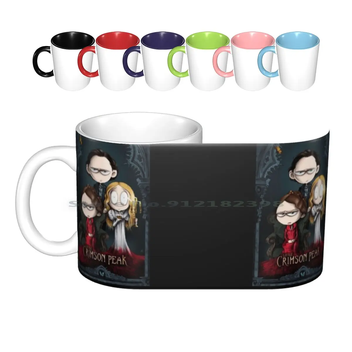 Little Crimson Poster Ceramic Mugs Coffee Cups Milk Tea Mug Crimson Tom Hiddleston Little Hiddles Hastguillermo Del Toro Film