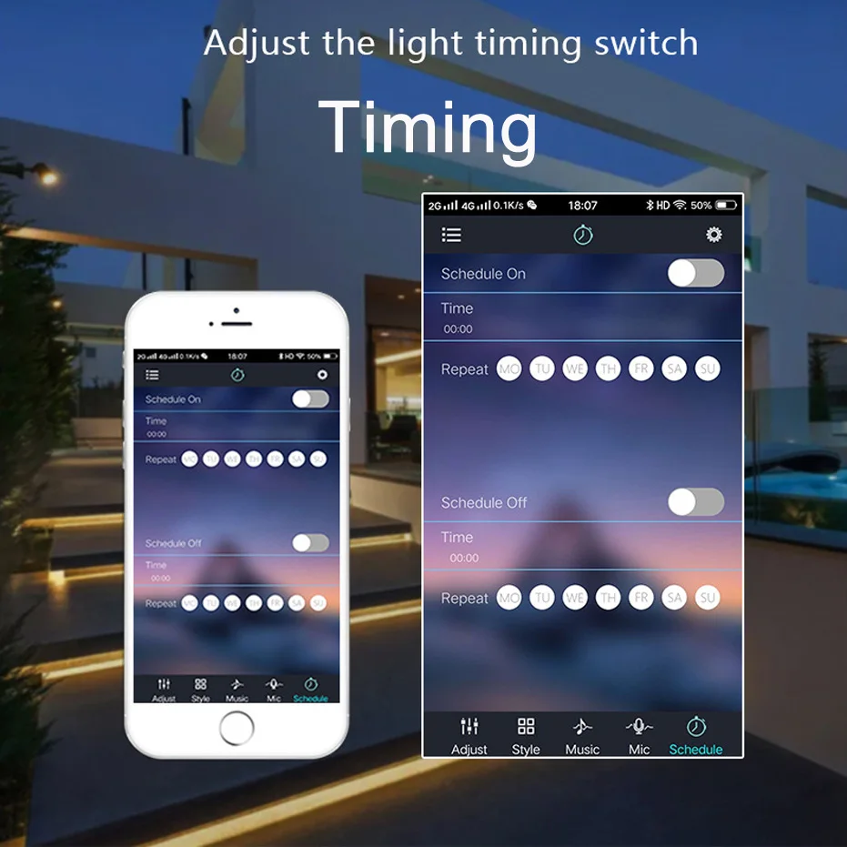 Mini Dimmer LED APP Controlador compatível com Bluetooth, RGB, SMD5050, 5V, 4Pin, USB, Cor, Música, Casa, Luzes de tira inteligentes