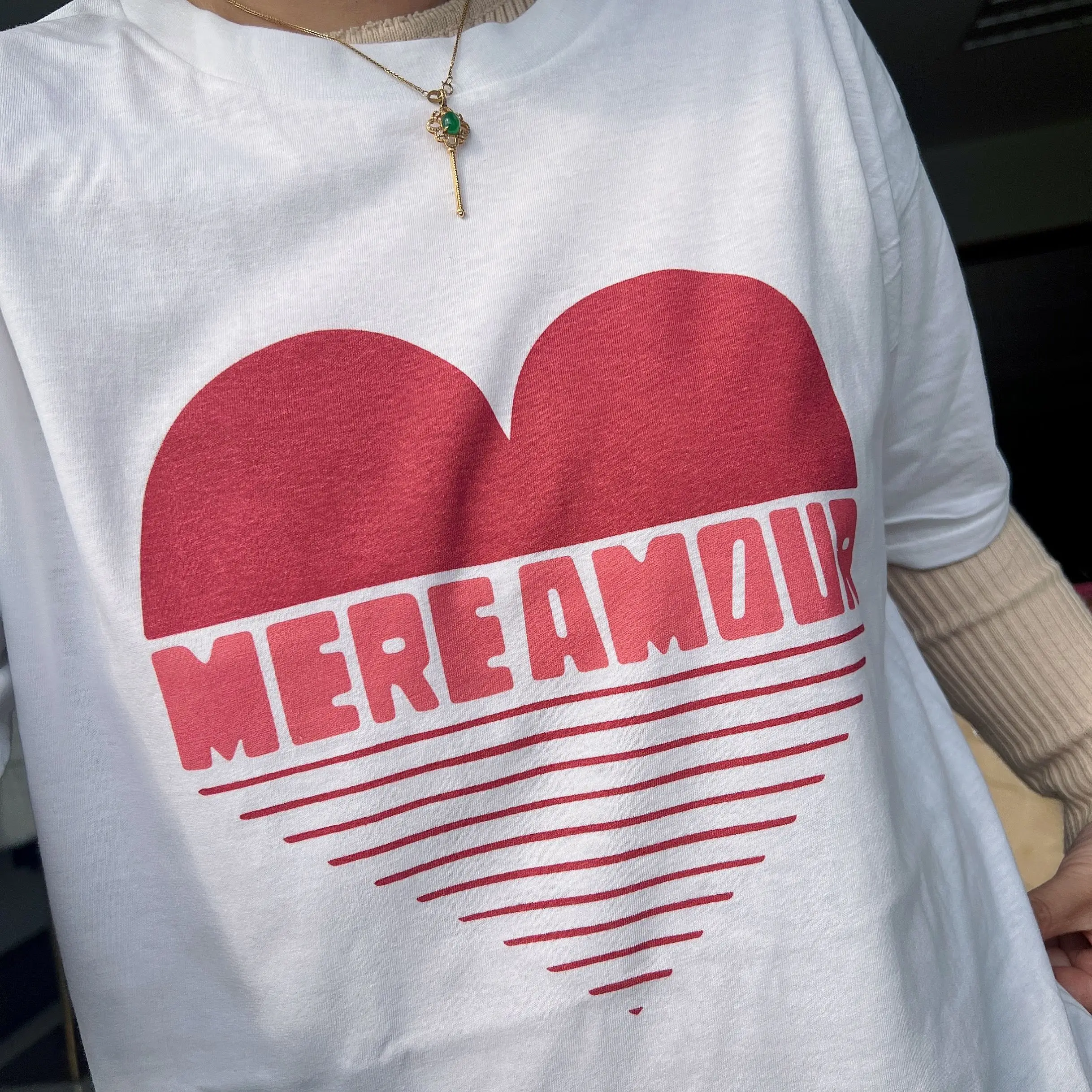 

Mere A M Hearts Women T-shirts Casual Harajuku Love Printed Tops Tee Summer Female T shirt Short Sleeve T shirt Women Clothing