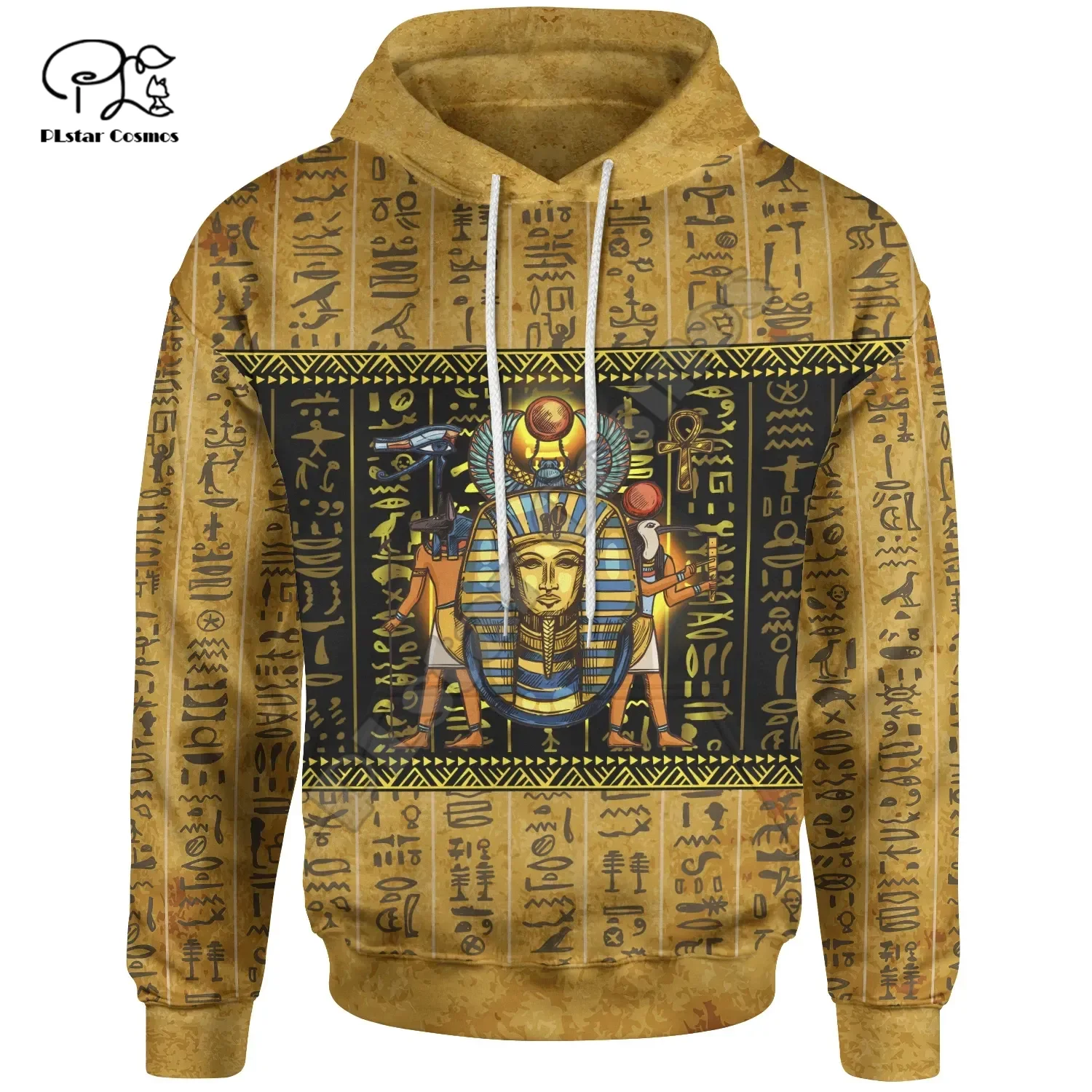 

PLstar Cosmos Africa Country Mysterious Ancient Egypt Anubis Tattoo Retro Tracksuit 3DPrint Men/Women Harajuku Funny Hoodies D17