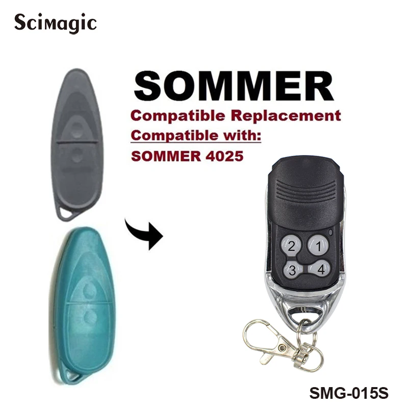 SOMMER APERTO 4025 4021 Replacement Garage Door Gate Remote Control 868 MHz Rolling Code SOMMER Command Key Fob