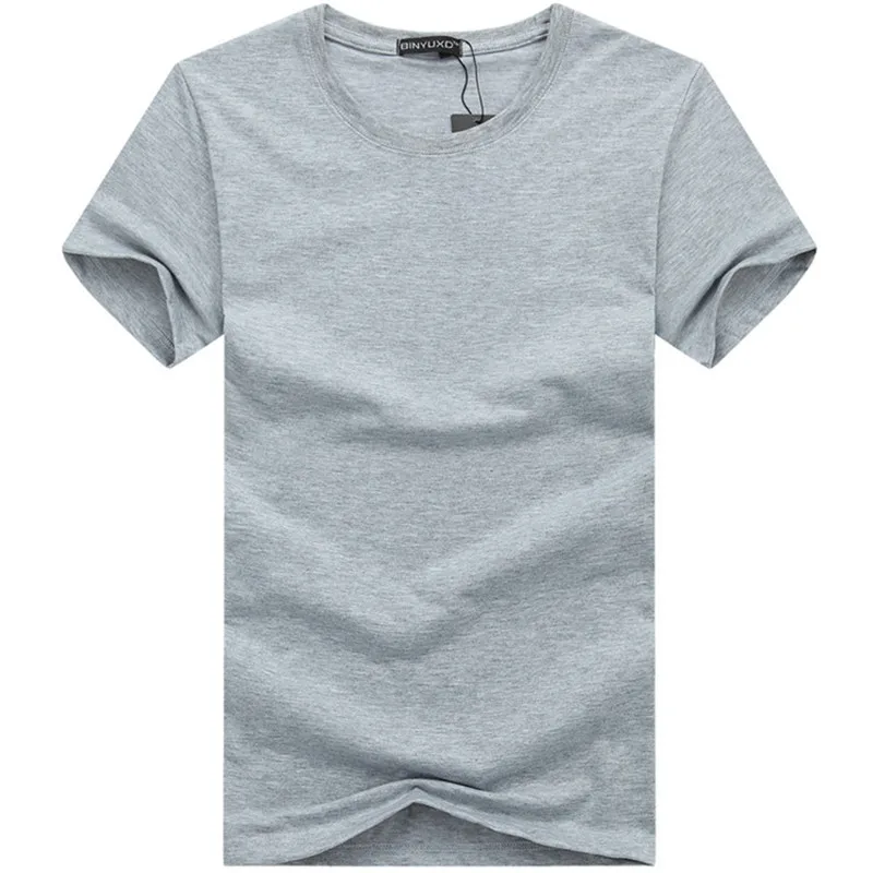 Oversized 6pcs/lot High Quality Men\'s T-Shirts Casual Short Sleeve T-shirt Mens Solid Casual Cotton Tee Shirt Summer Clothing