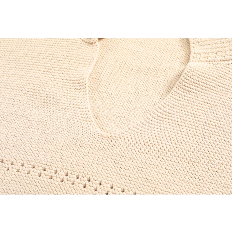 New Korean Style V-neck Short Knitted Sweaters Women Autumn Fashion Long Sleeve Sexy Streetwear Outerwear Female Crop Sweater