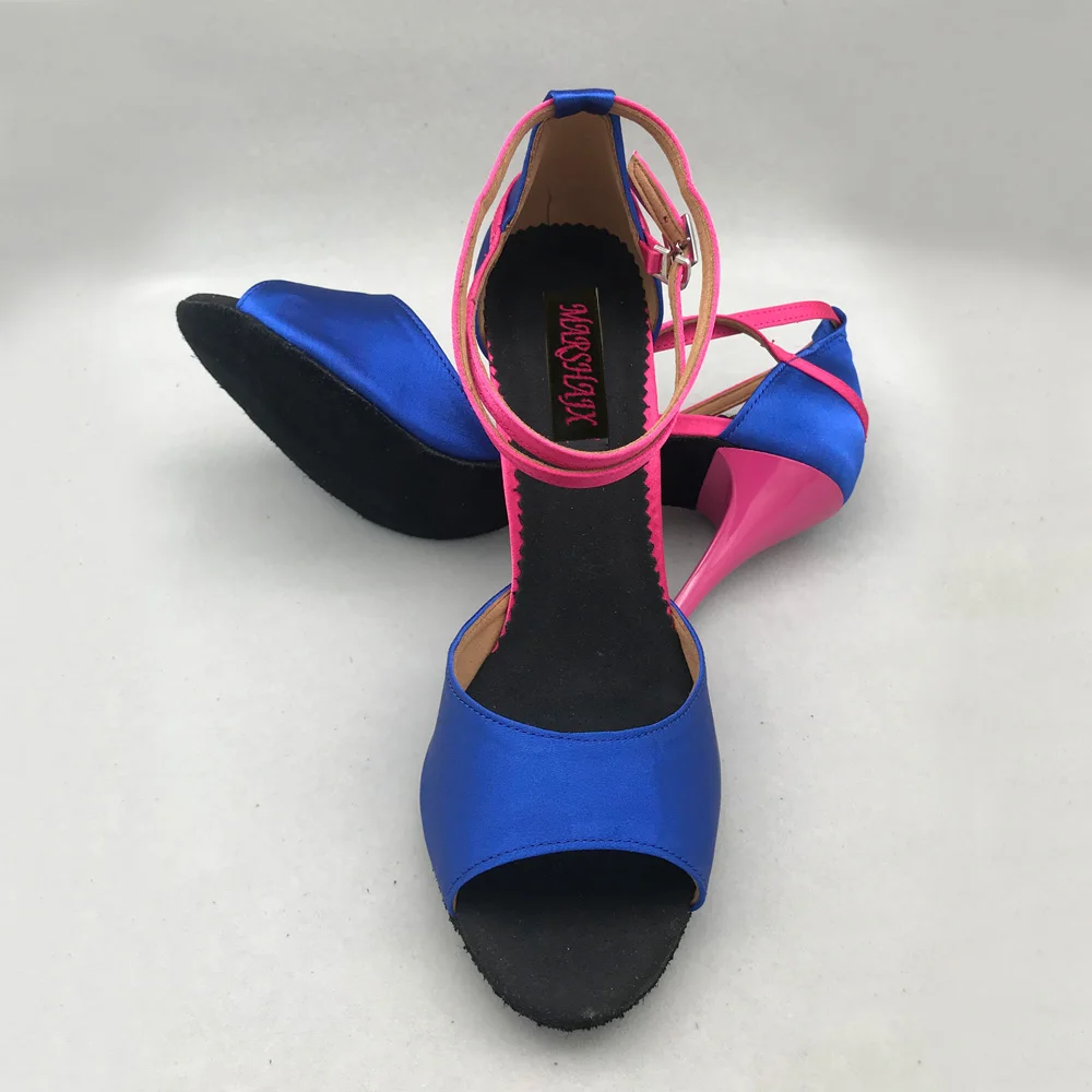 Latin Dance Shoes  women Salsa shoes pratice shoes comfortable shoes MS6237SR 9cm high heel  low heel available