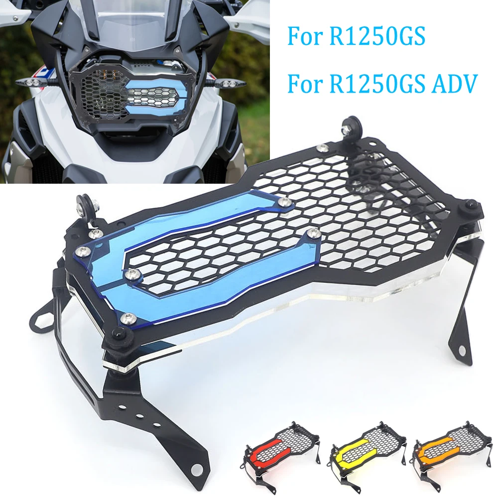 R1250GS ADV Motorcycle Headlight Protector Grille Guard Cover Protection Grill For BMW R 1250 GS 1250GS ADV Adventure 2018-2021