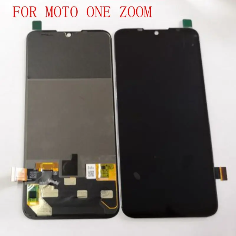 Original Amoled For motorola one zoom Xt2010 xt2010-1 Lcd display touch glass digitizer Ful For moto one zoom spare parts